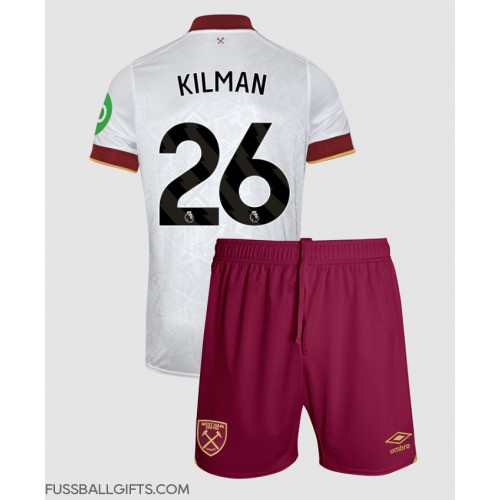 West Ham United Max Kilman #26 Fußballbekleidung 3rd trikot Kinder 2024-25 Kurzarm (+ kurze hosen)